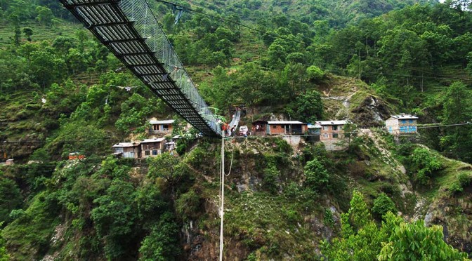 World’s highest canyon swing, Last Resort, Nepal